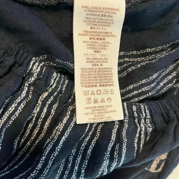 FREE PEOPLE  Black Embroidered Short Sleeve Peasant Top - Picture 6 of 7